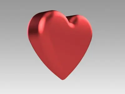 Heart love 3D model