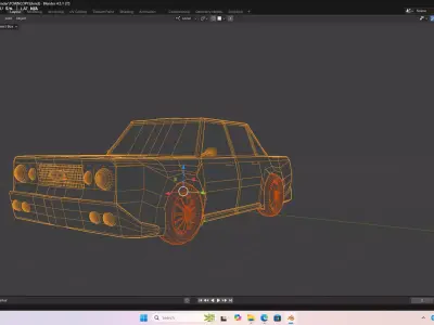 Low Poly Car Low-poly 3D model 27