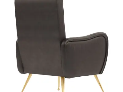 Turin Leather Chair 3D model