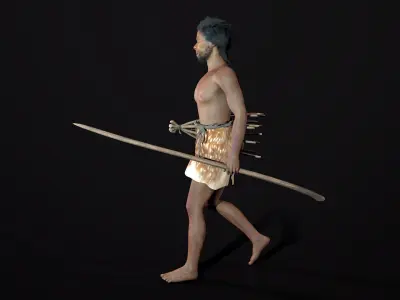 hominid Low-poly 3D model