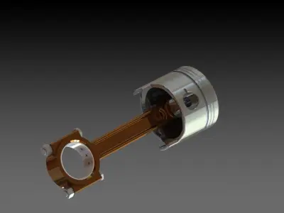 Custom Piston Design 3D model