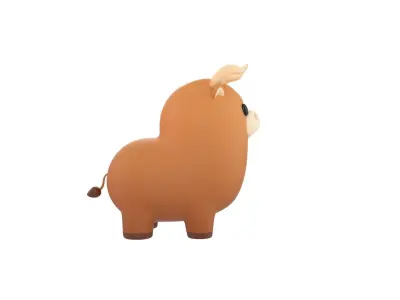 Bull Character 3D model