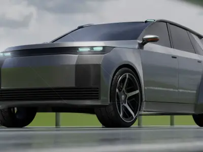 my concept car I wanted to do something original 3D model