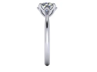 Solitaire Diamond Fashion Ring R15 3D print model