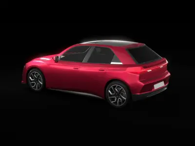 Generic EV Hatchback Car 3D model