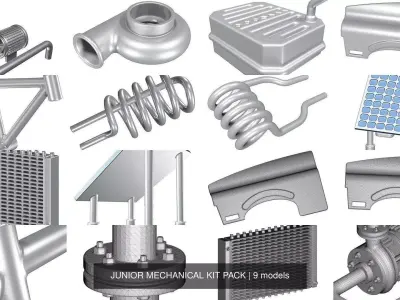 JUNIOR MECHANICAL KIT PACK 3D Model Collection