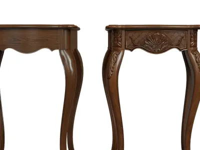 Classic side table 500 Low-poly 3D model