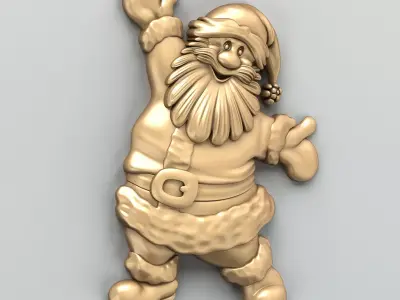 Carved decor central 023 3D model