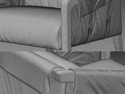 Bauer Armchair 3D model