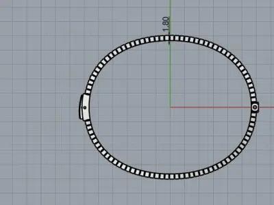 dior bracelet 3D print model