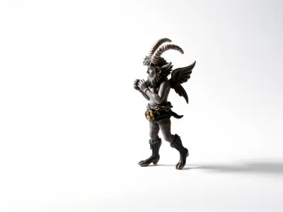 Enchanted Woodland Faun Character Model Low-poly 3D model