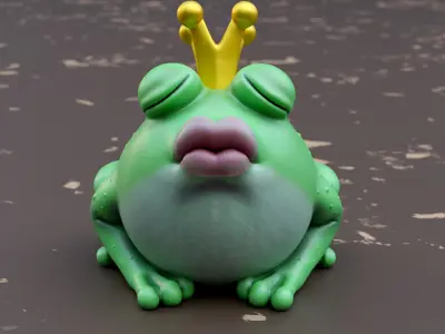 Frog Prince - Garden decor 3D print model