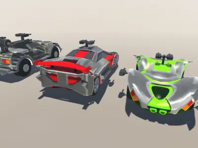 Road Warriors PBR Low-poly 3D model