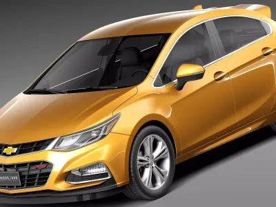 Chevrolet Cruze RS hatchback 2016 3D model