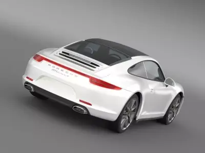Porsche 911 Carerra 4 2013 3D model