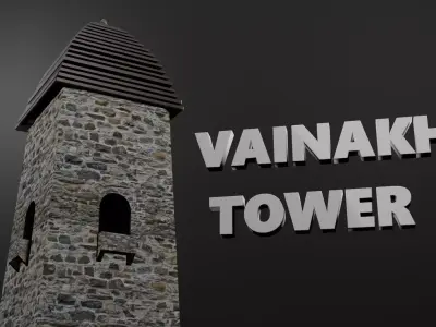 Vainakh Tower Low-poly 3D model