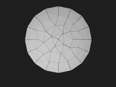 Hardsurface Pattern sphere Free 3D print model