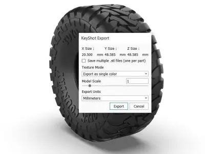 toyo tire  3D print model