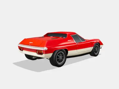 Lotus Europa 1972 Low-poly 3D model