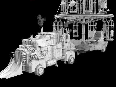 Mad Max War Rig 3D model