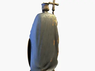 Statue Crusader 3D model