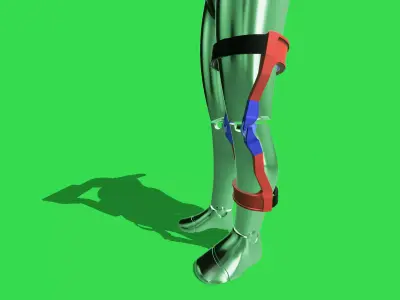 XTI PASSIVE LOCKING EXOSKELETON KNEE 3D print model