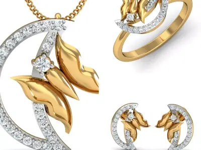 Diamond Locket Set 3D print model 22