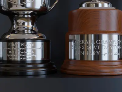 Racing Trophy - 24hrs of Daytona Low-poly 3D model