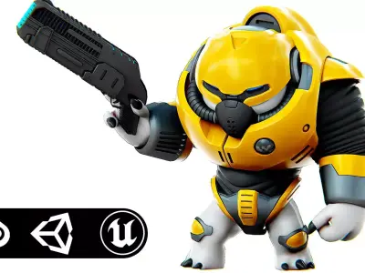 ALIEN TROOPER 6-V Rigged for Unreal Engine - Unity - MIXAMO 3D model