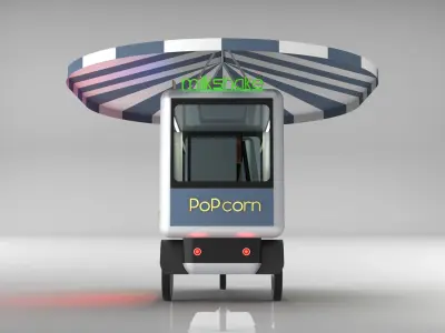 Mobile Sales Cart 3D model