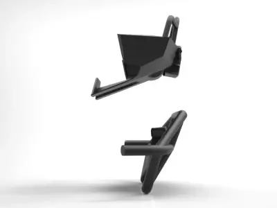 GENERIC TOYOTA BUMPERS Low-poly 3D model