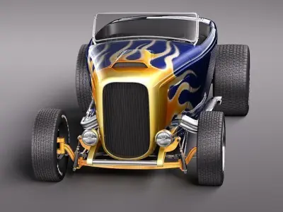 1932 HotRod Custom Roadster 3D model