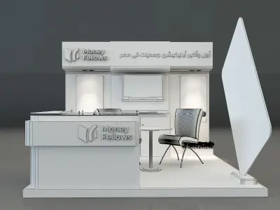 Booth Exhibition Stand a 652e 3D model