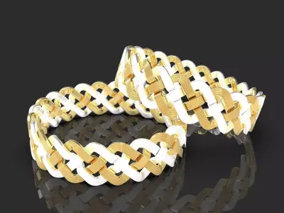 Braid Bracelet 3D model