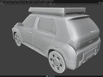 Hyundai Inster Cross 2025 3D model by ms3ddesignstudio