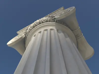 ionic column 3D model