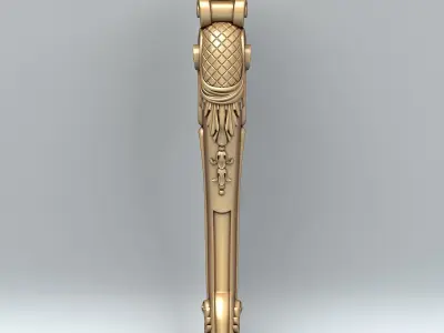 Furniture leg 011 3D model