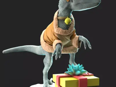 JURASSIC RUDOLPH 3D print model