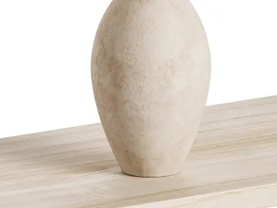 Haldeman Pine Wood Open Shelf  1 3D model