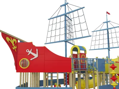 Childrens play complex Karavella  3D model