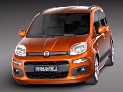 Fiat Panda 2012 3D model