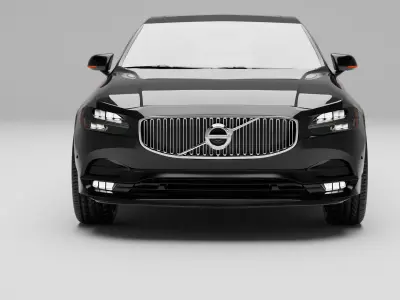 Volvo S90 with interior 3D model