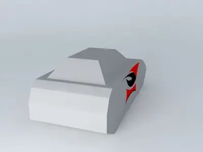 Flame race car Free 3D model