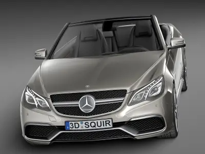 Mercedes-Benz E63 AMG Convertible 2016 3D model