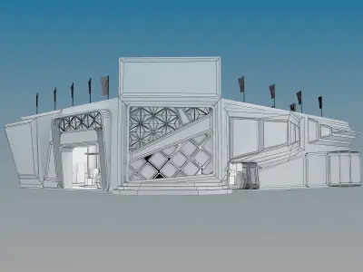 Booth Exhibition Stand a469b 3D model