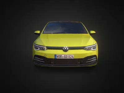 Volkswagen Golf 2020 Low-poly 3D model