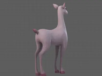 Deer V03 Low-poly 3D model