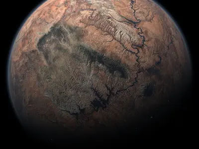 Desert Planet 08 Free 3D model