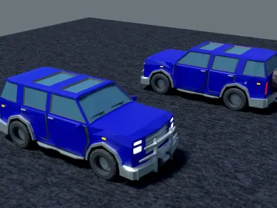 Jeep cra Low-Poly Free low-poly 3D model purchase