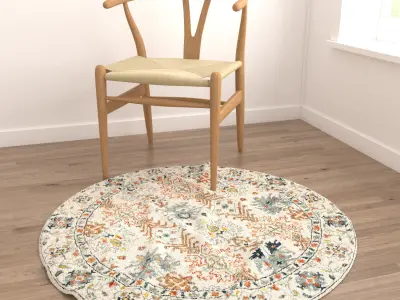 Round Rug Set 39 3D model